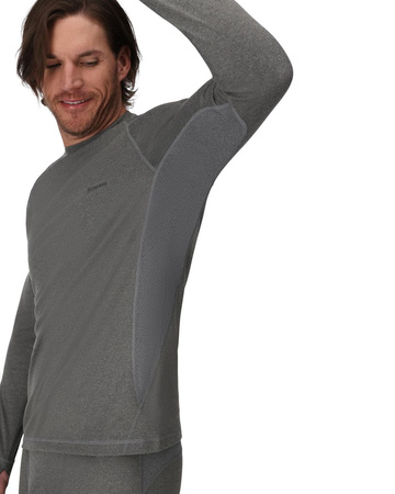 Simms Strata 160 Crew Dark Grey Heather - bluza termoaktywne
