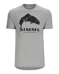 Simms Trout Regiment Camo Fill T-Shirt Cinder Heather XL