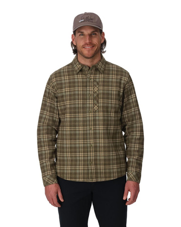 Simms Coldweather Shacket Schooner Plaid Loden - bluza wędkarska