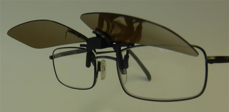 Snowbee CLIP-ON, FLIP-UP SUNGLASSES - LARGE, AMBER LENS