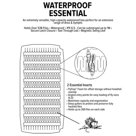 Umpqua UPG Foam Essential Water Proof - Large Hot Orange