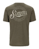 Simms Circle Lockup T-Shirt Military Heather - koszulka wędkarska