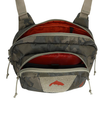 Simms Tributary Hybrid Chest Pack Regimant Camo Olive Drab - torba piersiowa z plecakiem