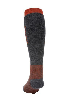 Simms Merino Midweight OTC Sock Carbon - skarpety wędkarskie z wełny merino