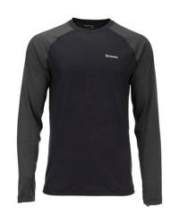 Simms Lightweight Baselayer Top Black - bielizna termoaktywna - koszulka z długim rękawem