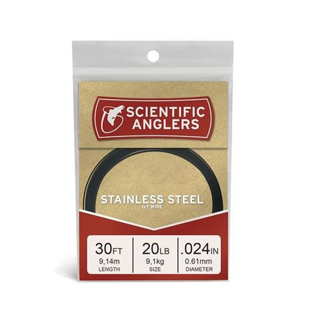 SA 30' Black-Coated 1x7 Stainless 20 lb