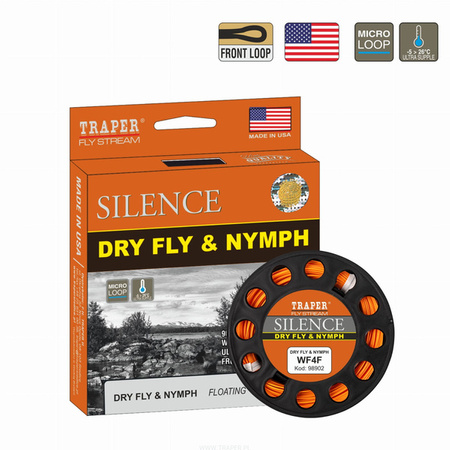 Fly line Traper Silence Dry Fly&Nymph WF-4-F