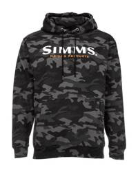Simms Logo Hoody Woodland Camo Carbon S