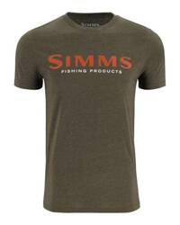 Simms Logo T-Shirt Loden Heather M