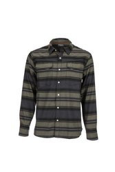 Simms Gallatin Flannel Shirt Carbon Stripe M