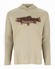 Simms Tech Hoody - Artist Series Stone Trout - koszulka wędkarska z kapturem i ochroną UV