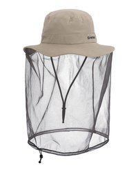 Simms Bugstopper Net Sombrero Stone - letni kapelusz wędkarski z moskitierą