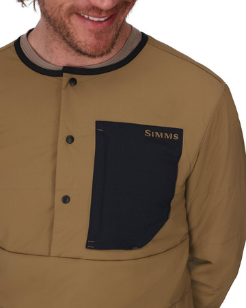 Simms Midstream Henley Black - bluza ocieplana