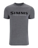 Simms Logo T-Shirt Athletic Heather - koszulka wędkarska