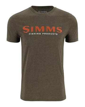 Simms Logo T-Shirt Loden Heather L