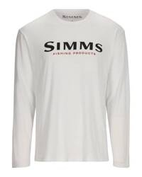 Simms Logo Shirt LS White XL