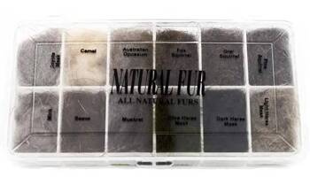 Wapsi Natural Fur Dubbing Dispenser - zestaw dubbingów