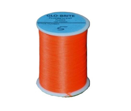 Glo Brite Floss 5-Fire Orange