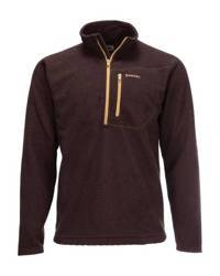 Simms Rivershed Quarter Zip Mahogany M