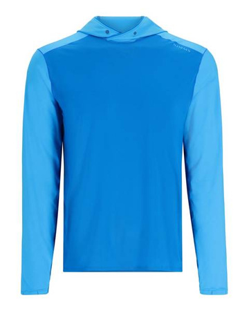 Simms SolarFlex Hoody Bright Blue/Seaport - koszulka wędkarska z kapturem i filtrem UV