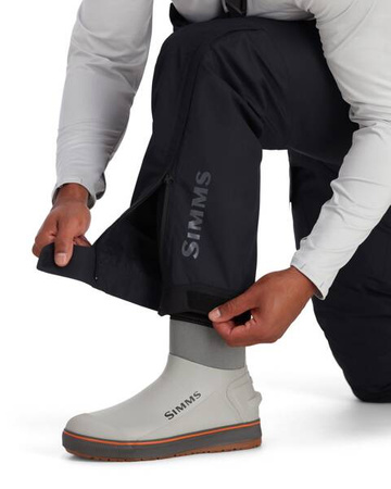 Simms Challenger Bib Black - spodnie wędkarskie z membraną