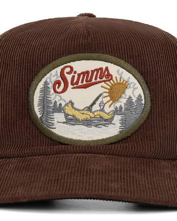 Simms Double Haul Corduroy Jasper - czapka wędkarska z daszkiem