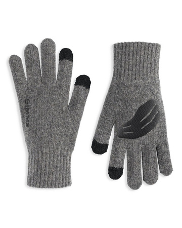 Simms Wool Full Finger Glove Steel 