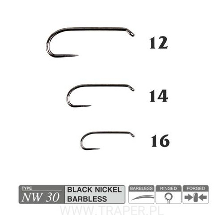 Fly hooks Traper NW30 Hikara #14