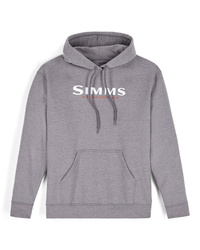 Simms Logo Hoody Grey Heather - bluza wędkarska z kapturem