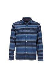 Simms Gallatin Flannel Shirt Rich Blue Stripe - koszula flanelowa z ochroną UV