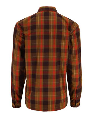 Simms Coldweather Shirt Bronzeback Logan Plaid M