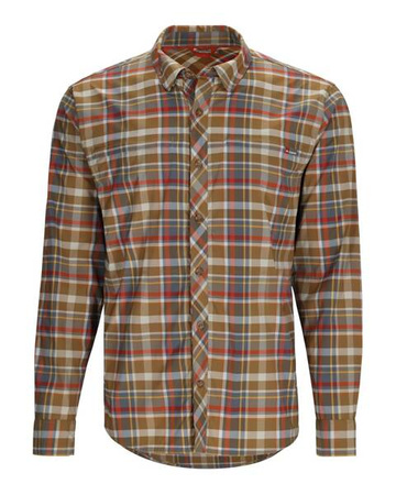 Simms BugStopper Shirt Plaid Simms Chestnut Multi Plaid M