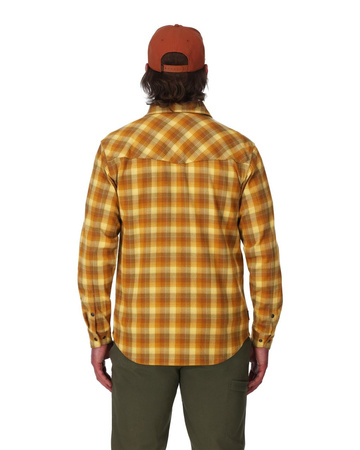 Simms Gallatin Flannel Shirt Kennebec Plaid: Sandbar - koszula flanelowa z ochroną UV
