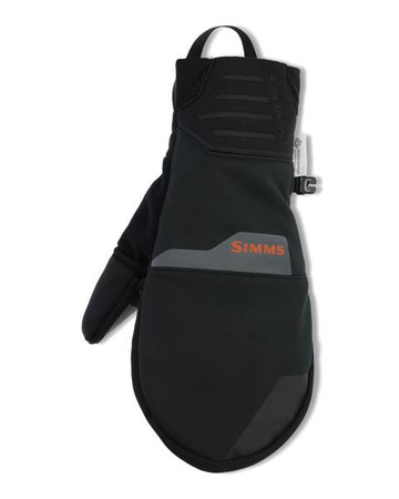 Simms Windstopper Foldover Mitt Black - funkcjonalne rękawice wędkarskie z odkrywanymi palcami