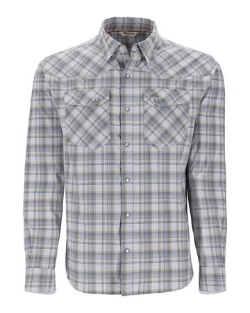 Simms Brackett Shirt Sterling Plaid - wszechstronna koszula wędkarska