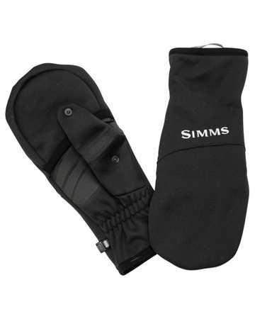 Simms Freestone F/O Mitt Black - rękawiczki wędkarskie z odkrywanymi palcami