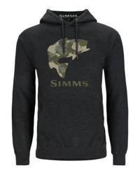 Simms Bass Fill Hoody Charcoal Heather