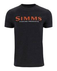 Simms Logo T-Shirt Dark Gunmetal Heather M