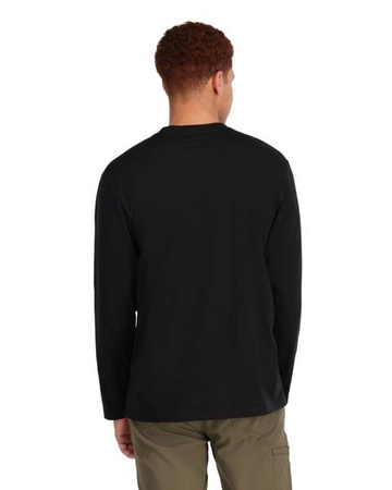 Simms Logo Shirt LS Black - koszulka wędkarska