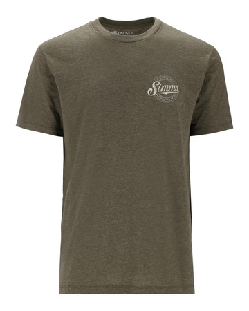 Simms Circle Lockup T-Shirt Military Heather - koszulka wędkarska