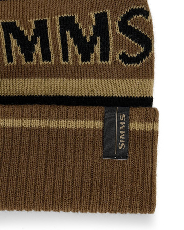 Simms Tip-Up Pom Beanie Jasper - czapka wędkarska z pomponem