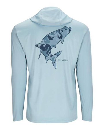Simms Tech Hoody - Artist Series Steel Blue/Tarpon 3XL