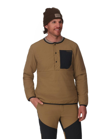 Simms Midstream Henley Black - bluza ocieplana