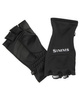 Simms Freestone Half Finger Black - rękawice wędkarskie polarowe z odkrytymi palcami