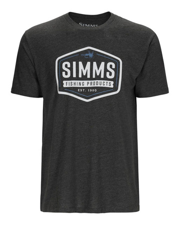 Simms Fly Patch T-Shirt Charcoal Heather - koszulka wędkarska