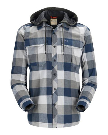 Simms Coldweather Hoody Navy Buffalo Plaid 3XL