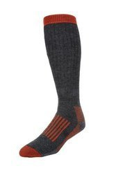 Simms Merino Thermal OTC Sock Carbon - skarpety wędkarskie z wełny merino