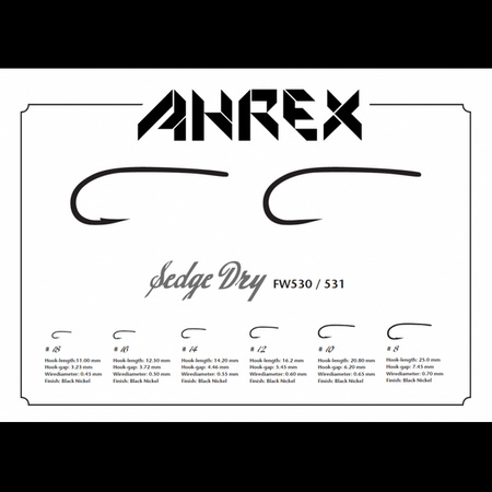 Ahrex FW531 – Sedge Dry – Barbless 