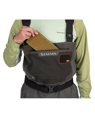 Simms G3 Guide Stockingfoot Gunmetal - wodery wędkarskie z materiału Gore-Tex Pro Shell