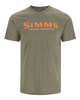 Simms Logo T-Shirt Military Heather - koszulka wędkarska